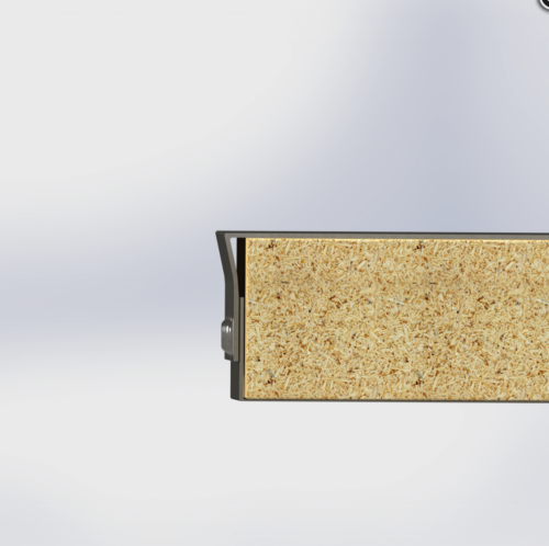 Encapsulated panels chipboard in-fill